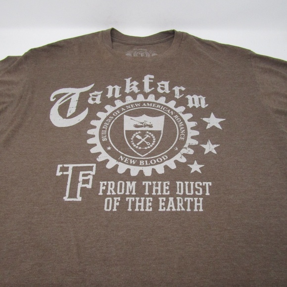 Tankfarm T Shirt Brown Sz XL From the Dust Earth - Picture 6 of 7